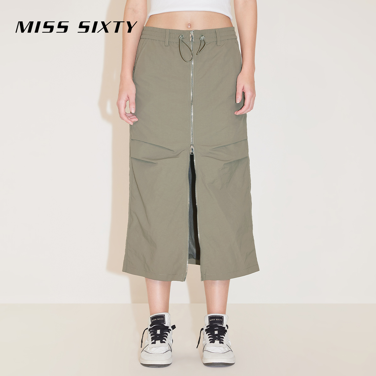 【陈大可专属】Miss Sixty春新款半裙双头拉链抽绳美式3003