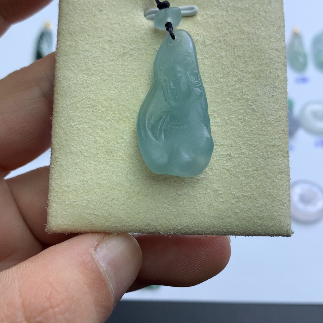 定制翡翠未镶嵌一**面天然翡翠A货