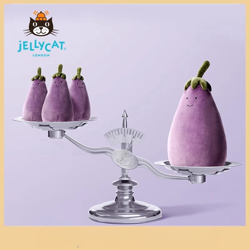 【活动中】英国jellycat活泼茄子可爱蔬菜毛绒玩具儿童益智玩具娃娃