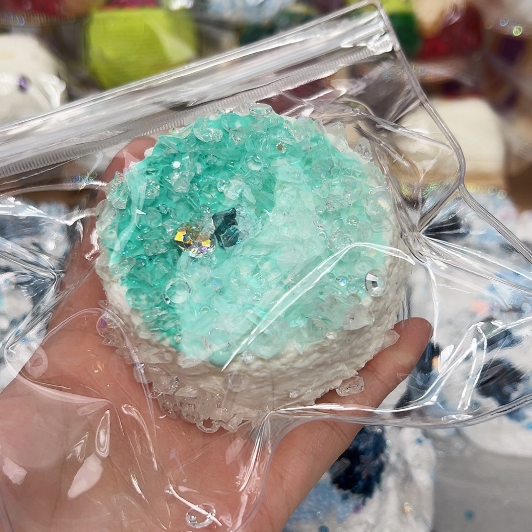 硅胶碎冰冰蓝绿色