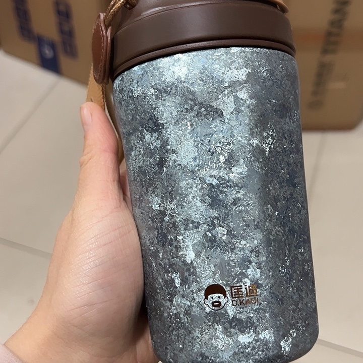 匡迪纯钛保温杯4204205933蓝色咖啡杯