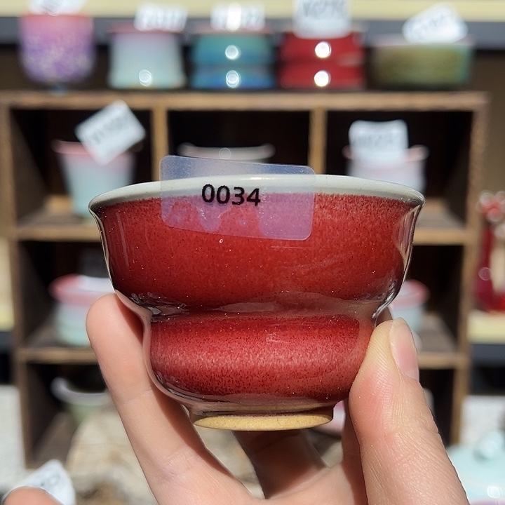 钧瓷瓶子钧瓷杯子