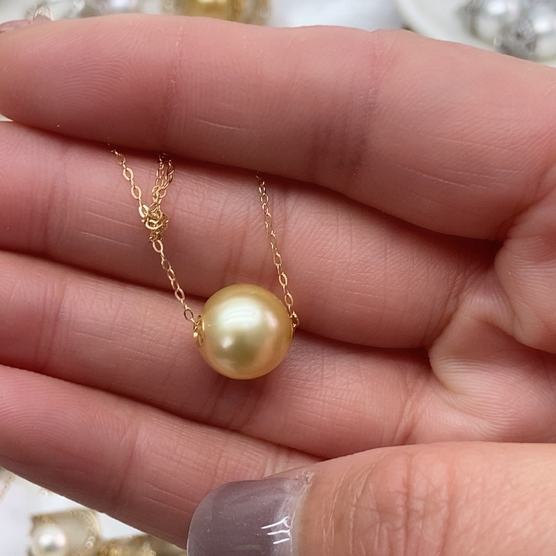 吊坠(赠链)海水珍珠18K金镶嵌
