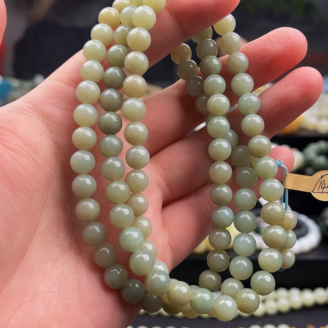 和田玉手串未镶嵌