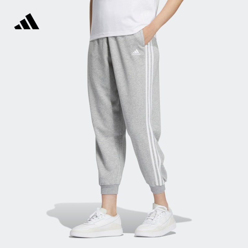 阿迪达斯官方轻运动女款新款欧若风舒适束脚运动裤adidas JI6993