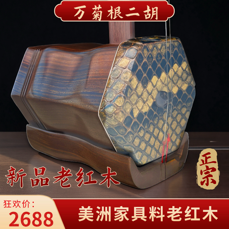 专业演奏级老红木二胡传统民族乐器适合初学者