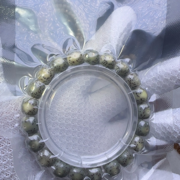 手串星月菩提绿幽灵石玉料