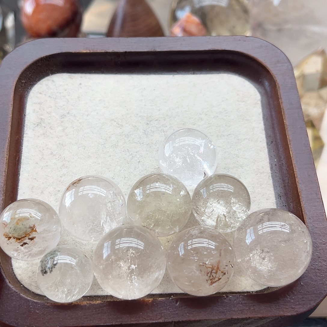 珠宝半成品未镶嵌水晶41 白水、兔毛、幽灵、黄水