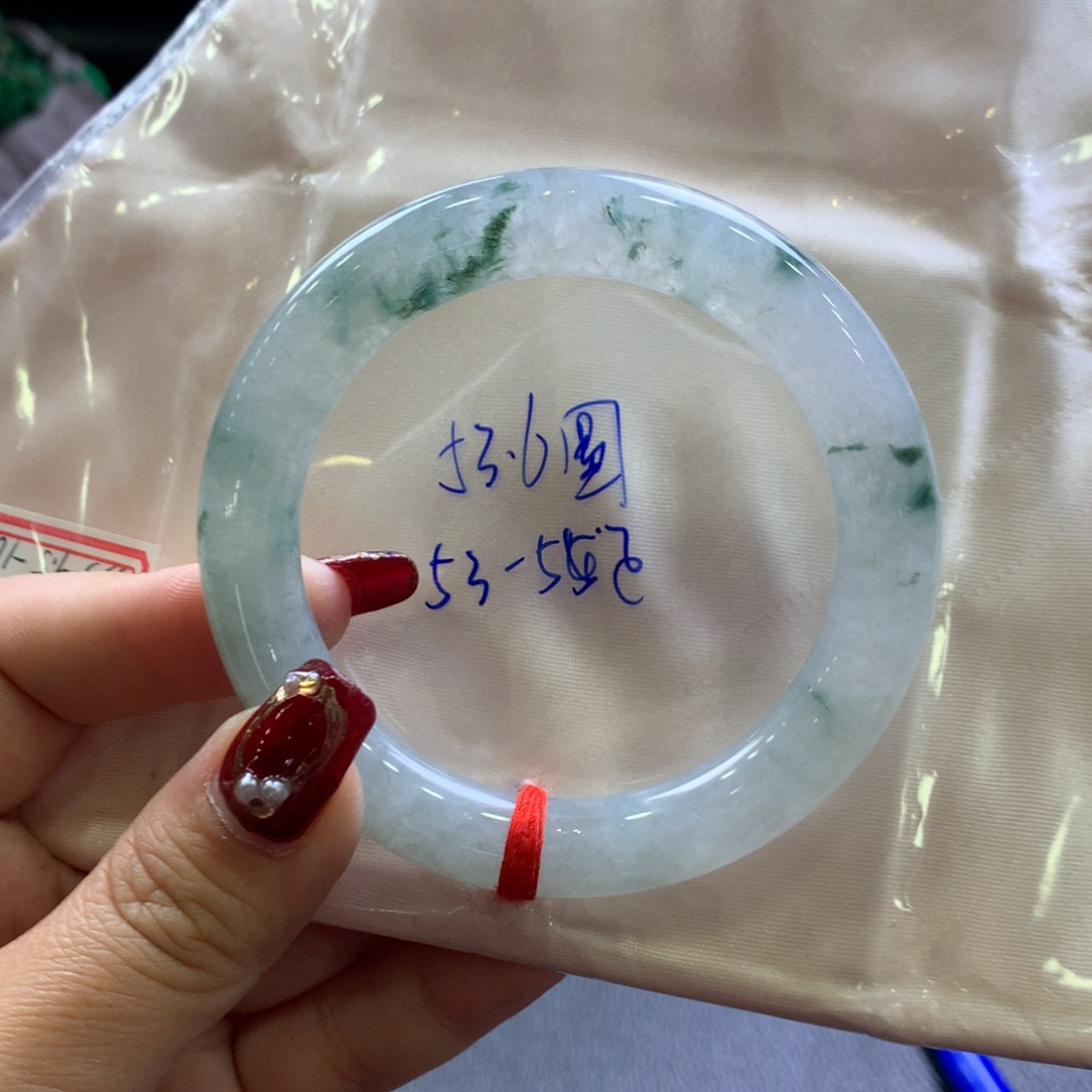 翡翠手镯未镶嵌5306圆条