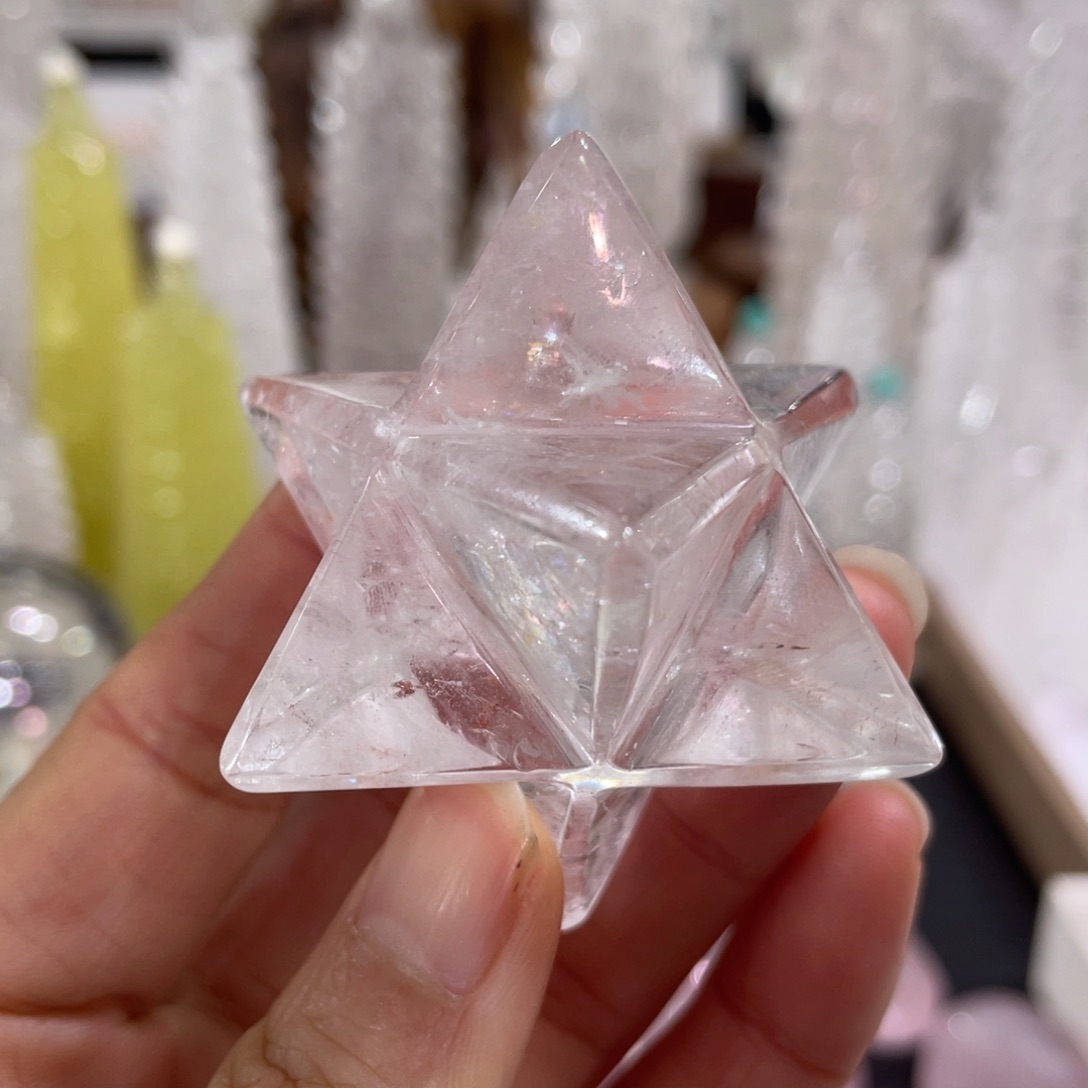 水晶摆件梅尔卡巴未镶嵌