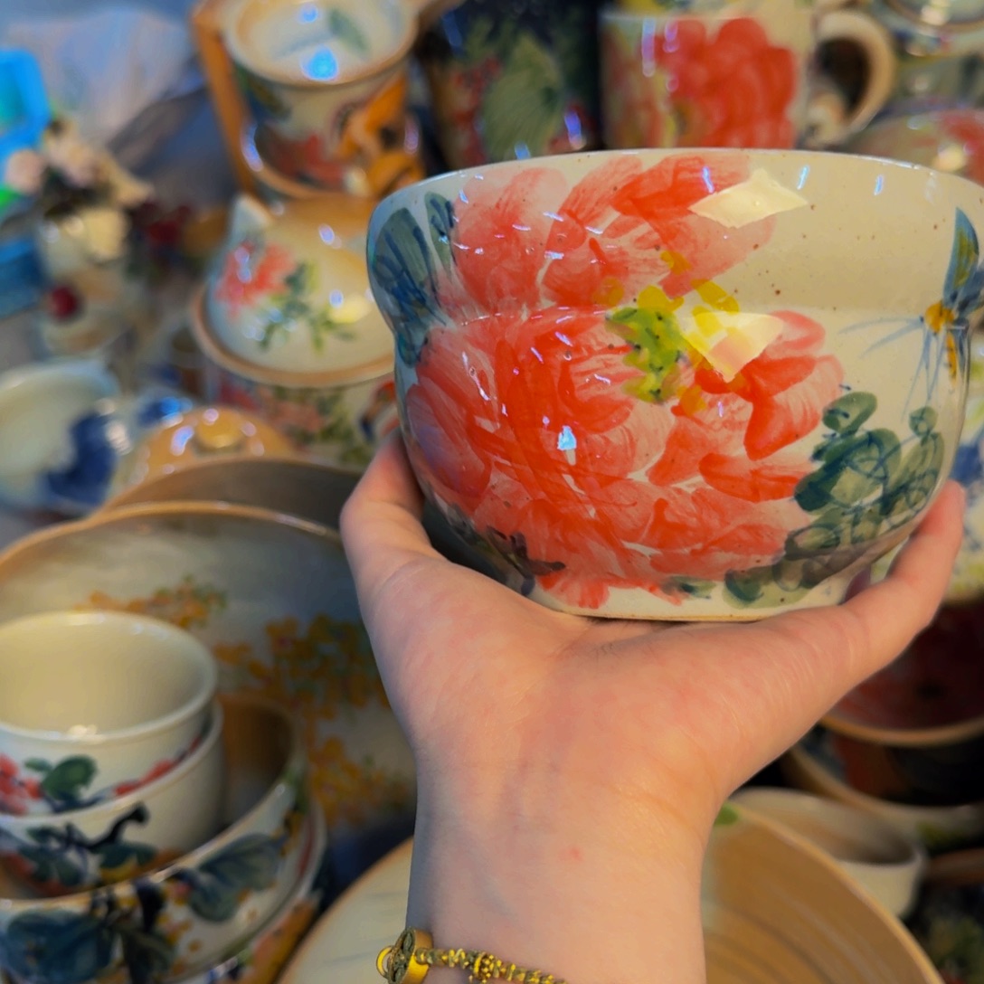 瓷片景德镇陶瓷手工手绘