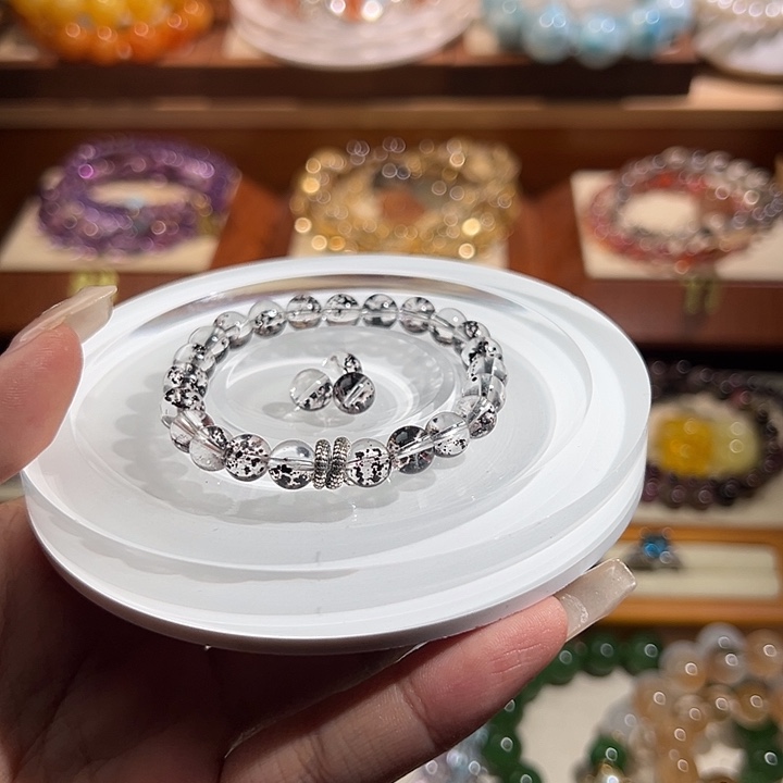 大***豆水晶手串未镶嵌手串