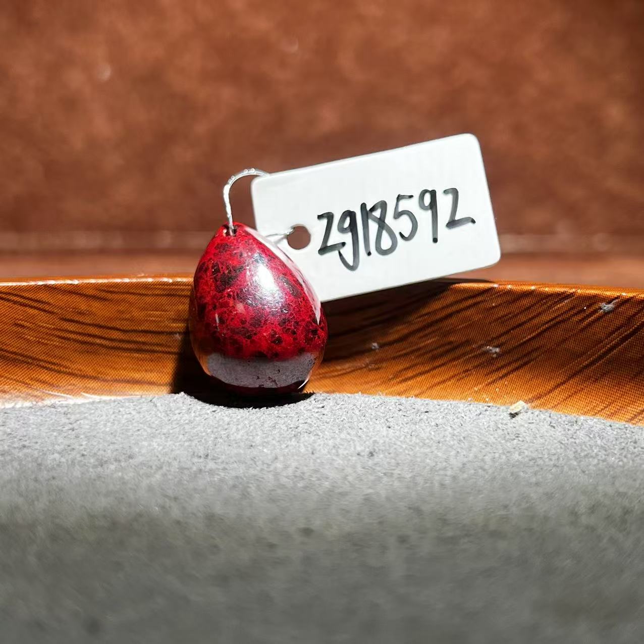 天然辰砂【张老斯珠宝】朱砂随形吊坠zg18592