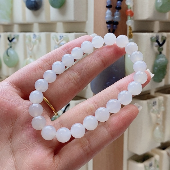 ****࿐和田玉未镶嵌手串