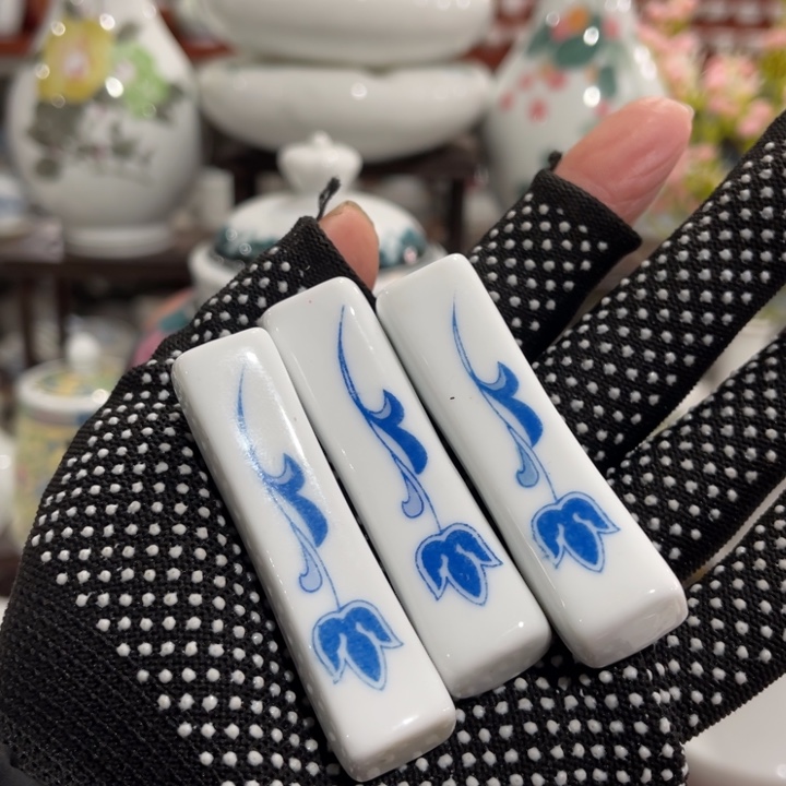 陶瓷醴陵群力釉下彩筷子架