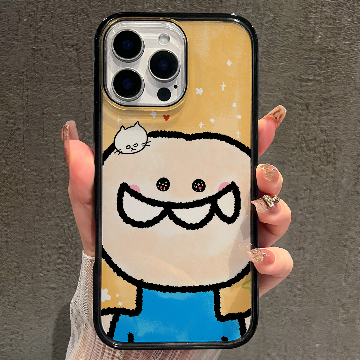【AI键保护】黄发妹妹适用苹果16promax手机壳iphone15新款14全包