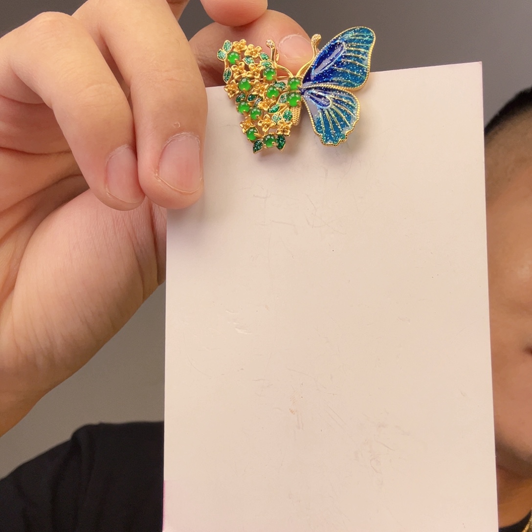 翡翠未镶嵌颈饰一件