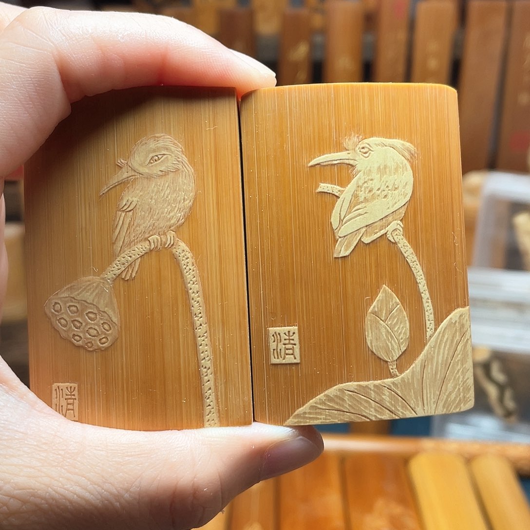 竹留青的四六牌花鸟鱼虫