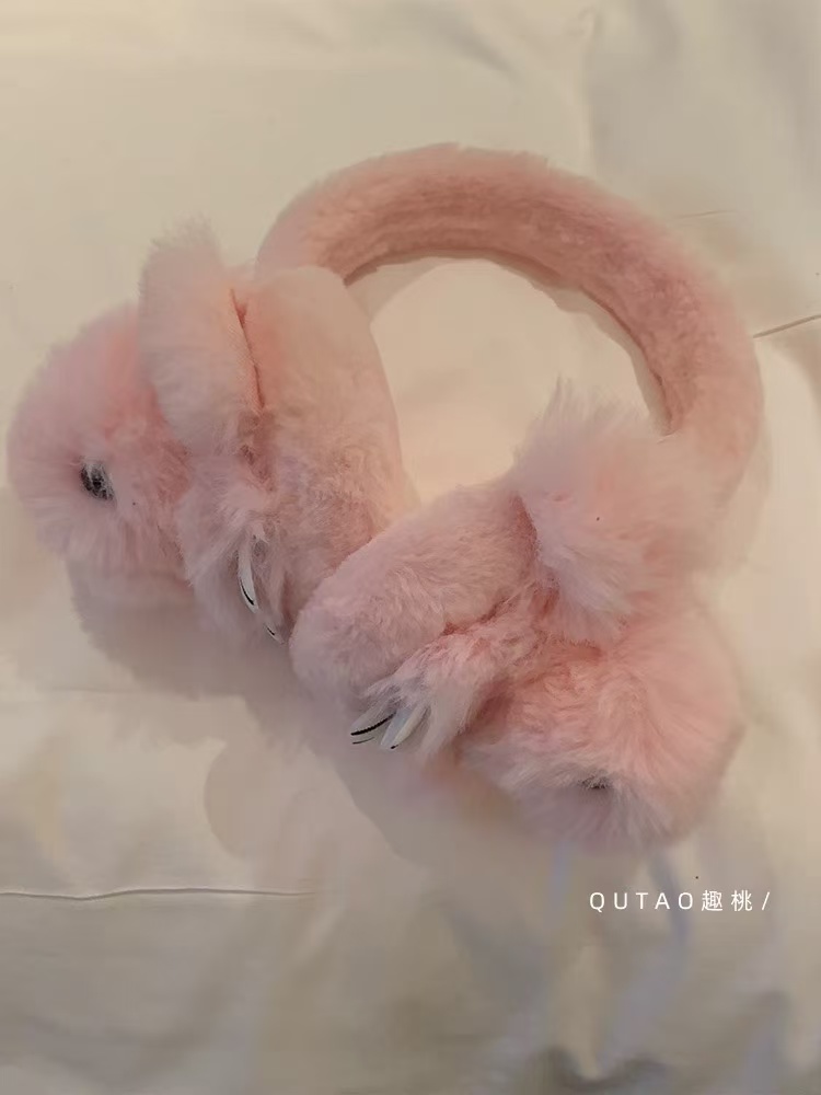 毛绒耳包冬季保暖骑行防冻护耳套耳捂子防风