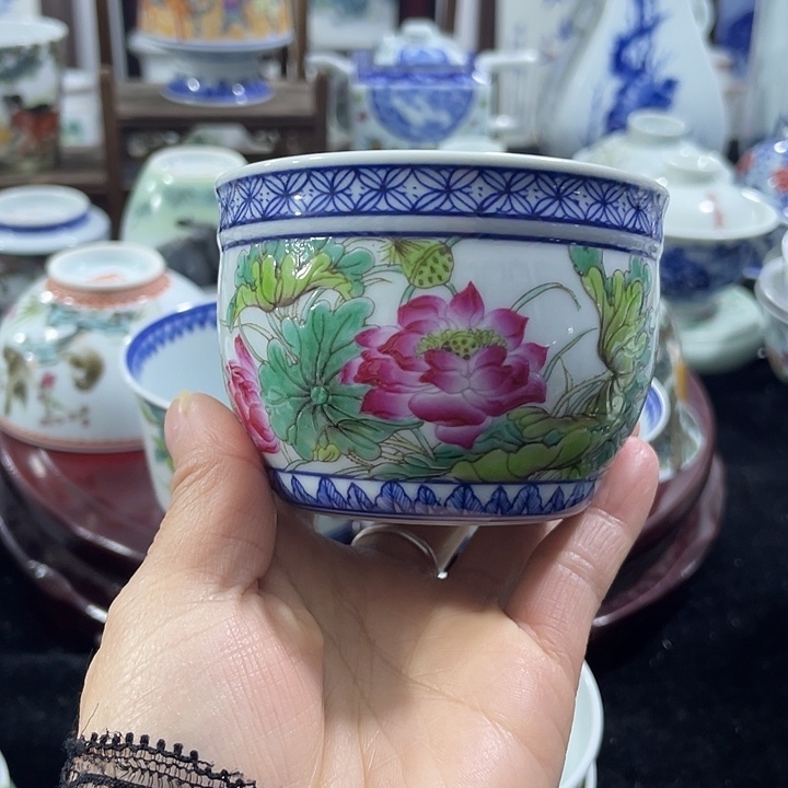 景德镇陶瓷手绘主人杯一****爸