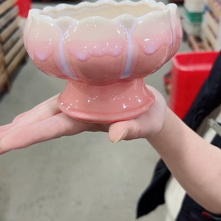 有孔.凑满10元发货多肉陶瓷花盆！