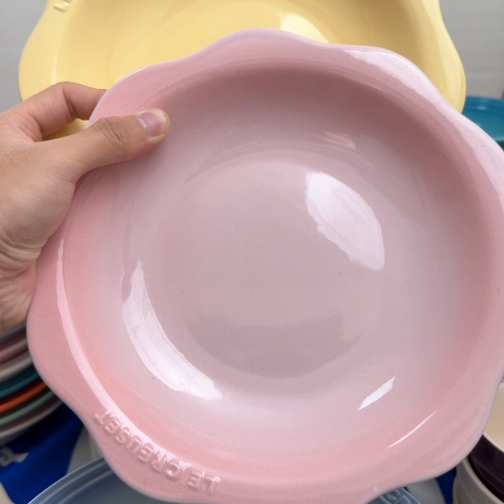 瓷片微瑕2个9英寸花韵盘