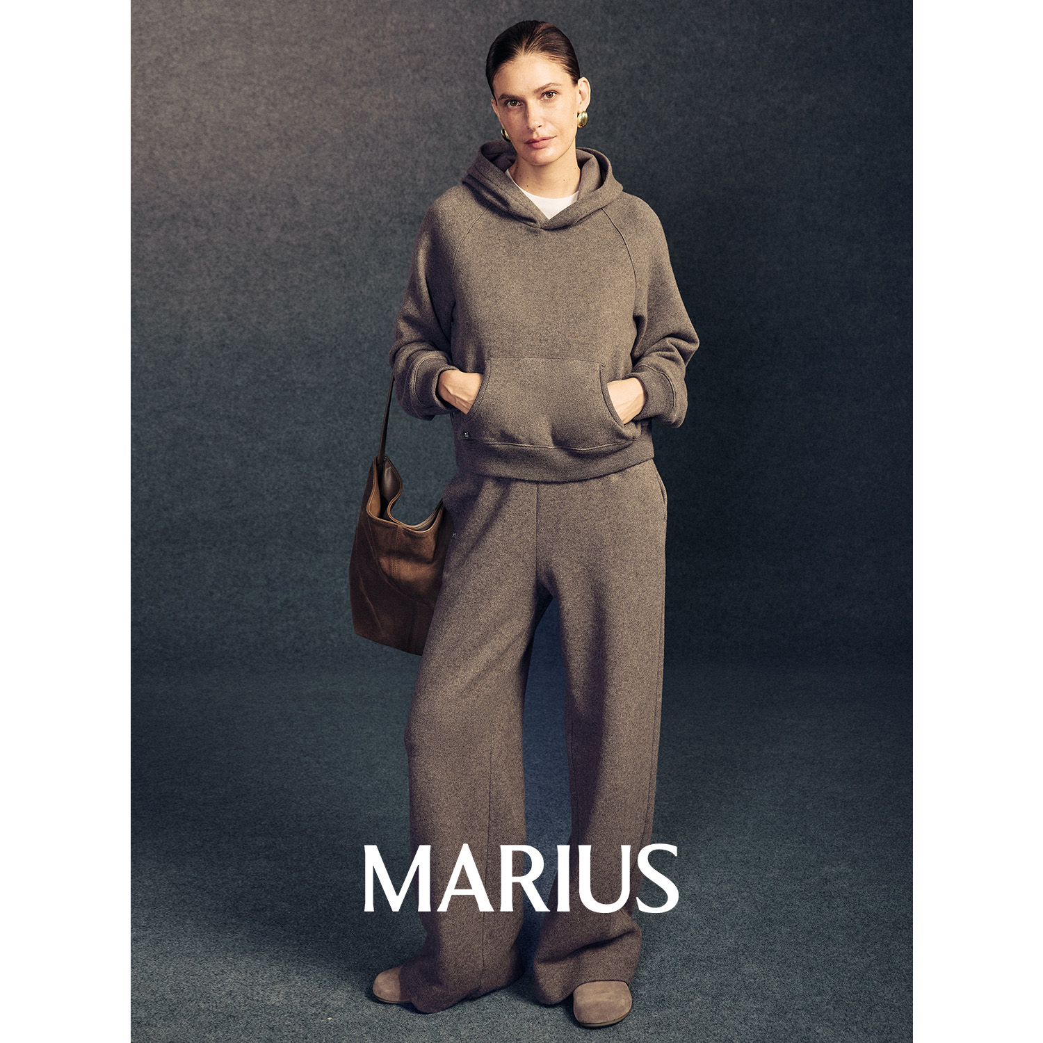 MARIUSMARIUS"点点套"日常亲肤微宽松杂点连帽卫衣/微喇卫裤