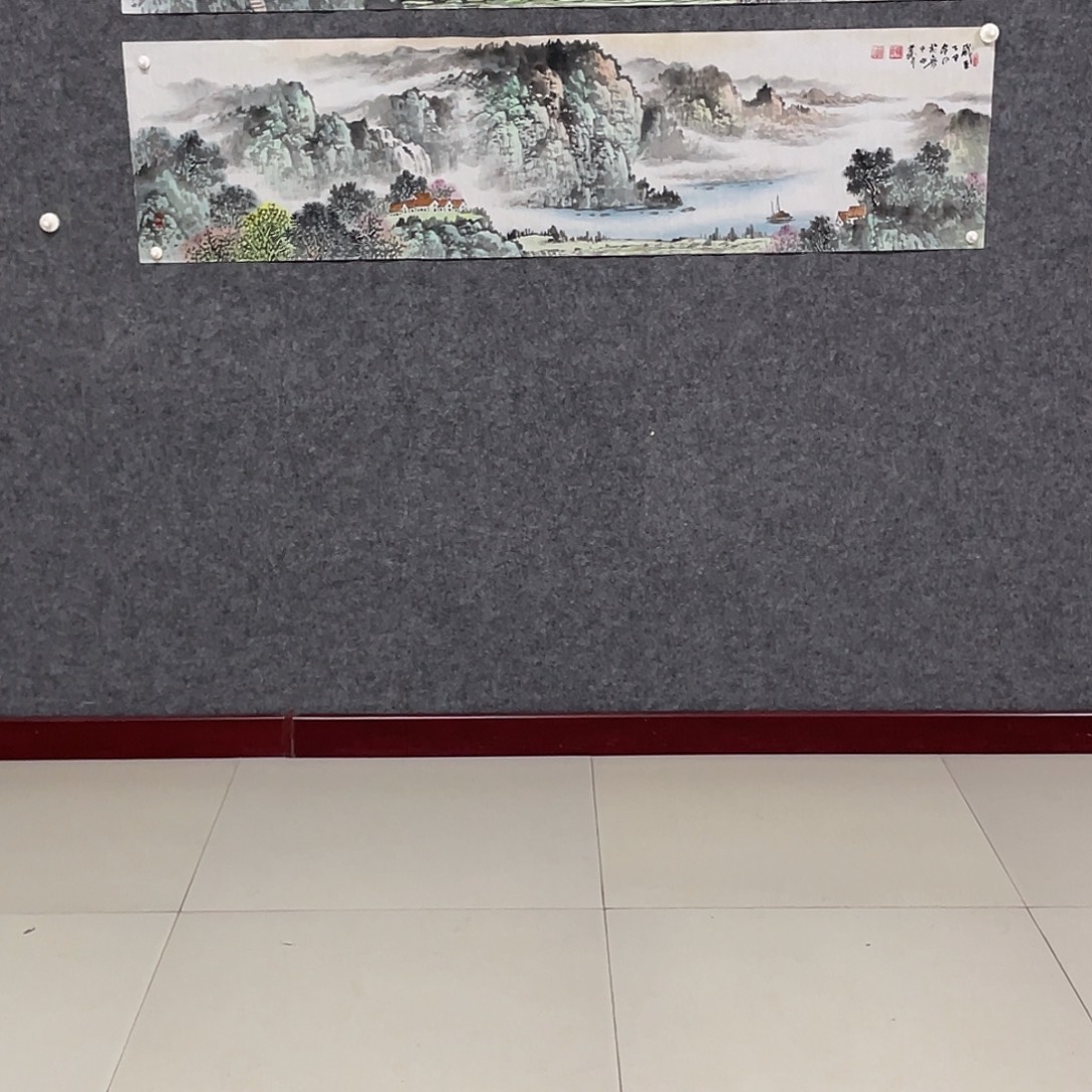 寒***冬国画四尺对开画芯 捡漏