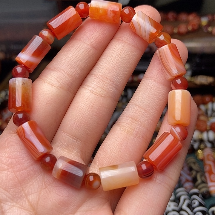 玛瑙/玉髓未镶嵌手链