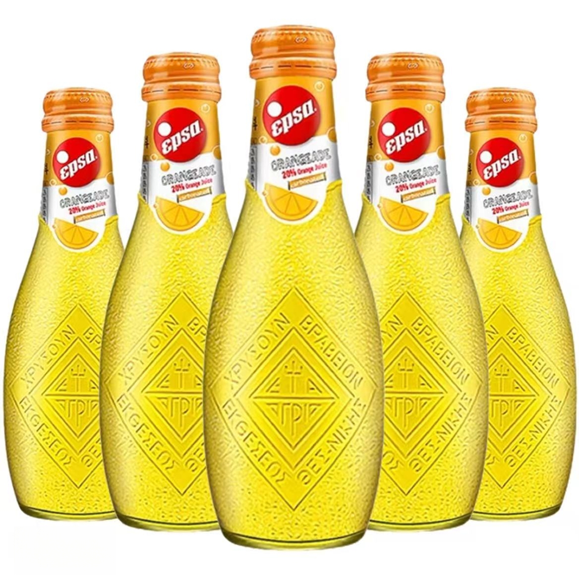 VARTA/哇尔塔希腊进口橙汁汽水232ml/玻璃瓶果汁碳酸饮料
