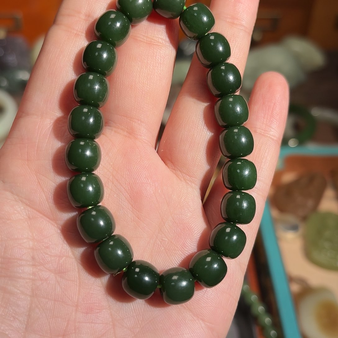 和田玉手串未镶嵌