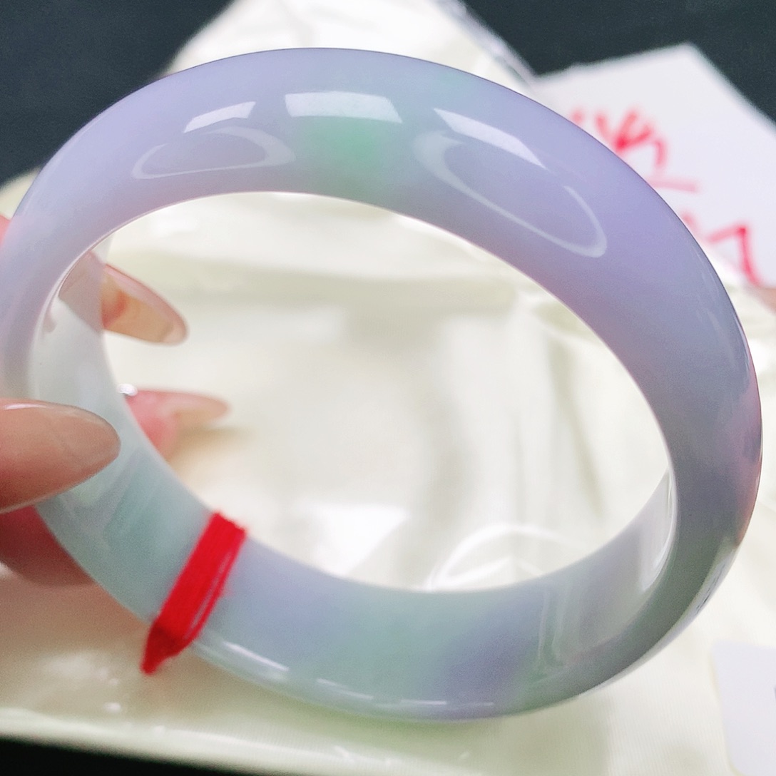 未镶嵌手镯翡翠完美春彩轮胎78