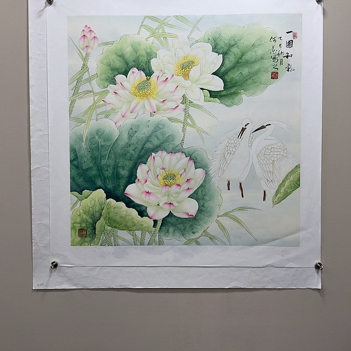 国画精品纯手绘68×68