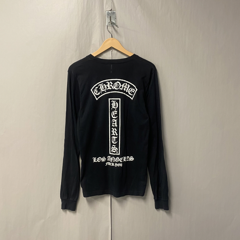 99新 Chrome Hearts/克罗心 黑色洛杉矶限定马蹄长袖 s码 #8030