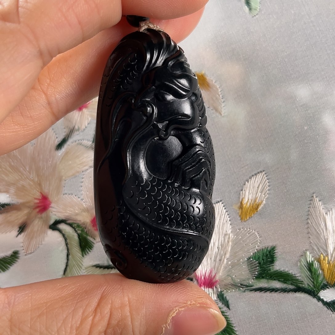 和田玉颈饰未镶嵌新疆和田玉塔青