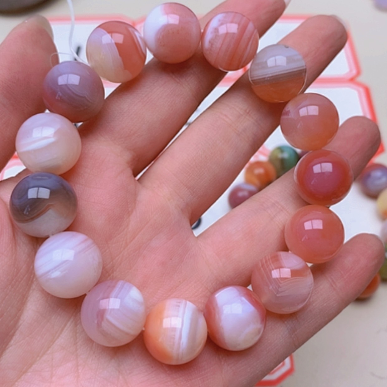 【闪购商品】未镶嵌玛瑙/玉髓珠宝半成品静***?