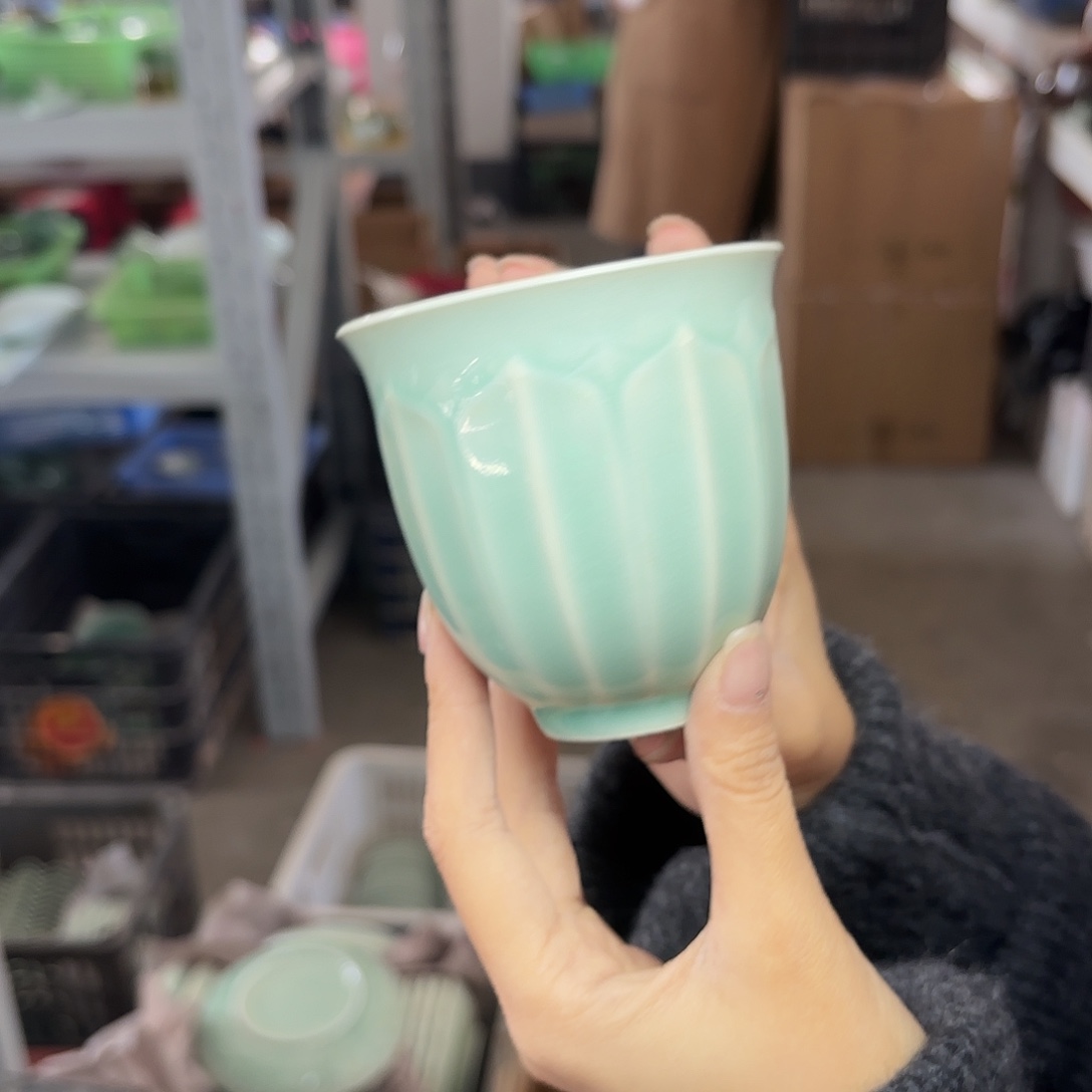 龙泉云间青瓷小米茶器