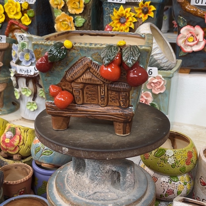 紫砂花盆粗陶材质多肉花盆