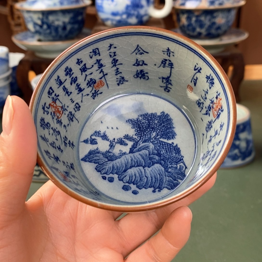 杯景德镇陶瓷手工手绘