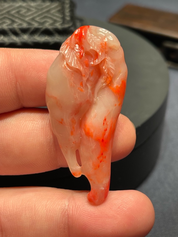 巴林石鸡血石、红红火火（辣椒）吊坠