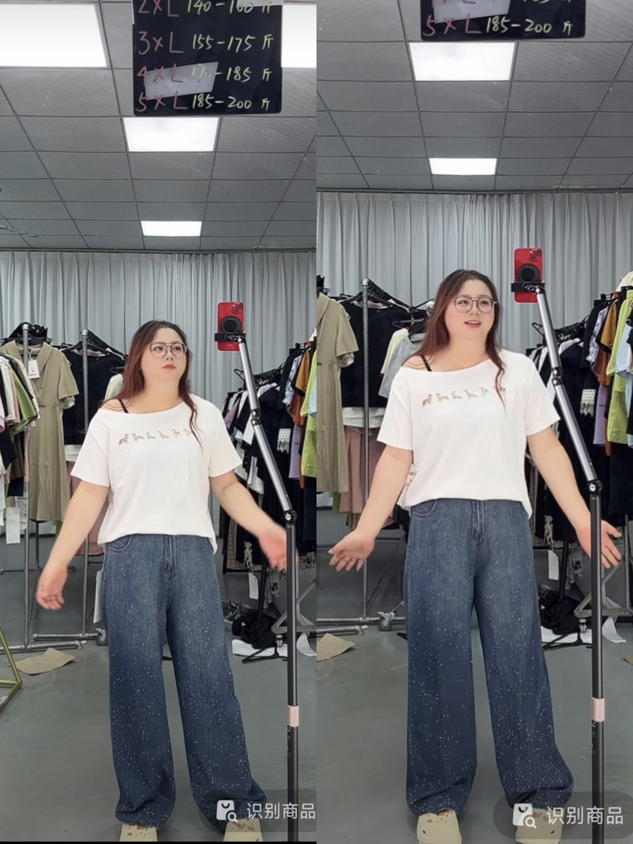 1291（31）夏装新款胖mm大码女时尚纯欲印花图案露肩别致短袖T恤