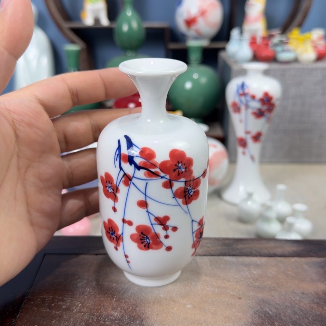 陶瓷手工小花器摆件
