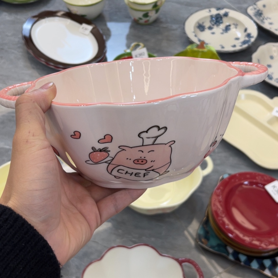 陶瓷微瑕餐具介意勿拍，满18飞！