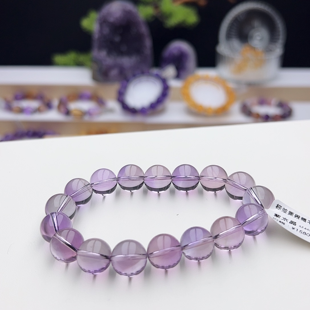 水晶手链未镶嵌紫水晶12.3mm42.64