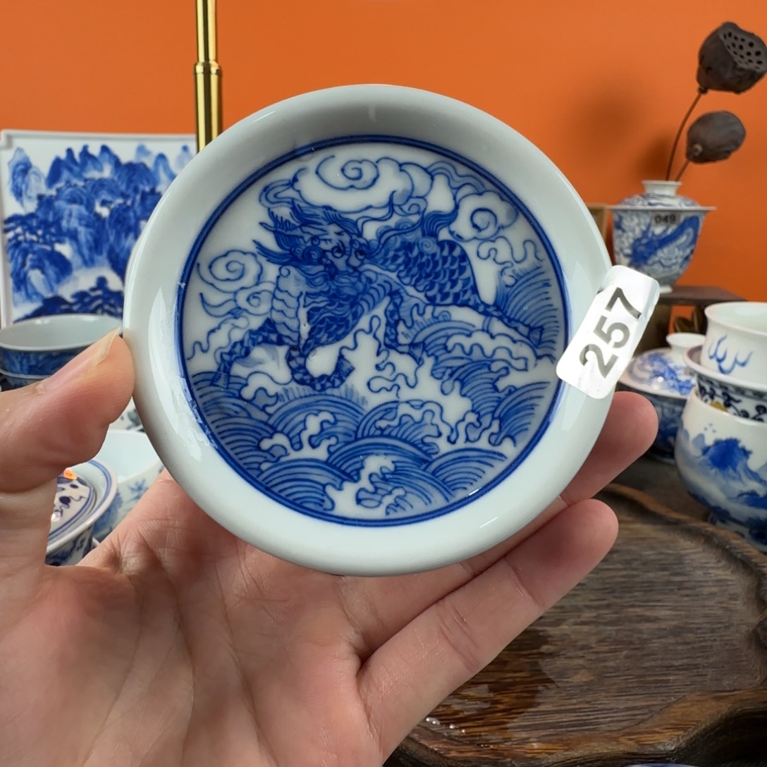 瓷片景德镇手绘青花瓷器257