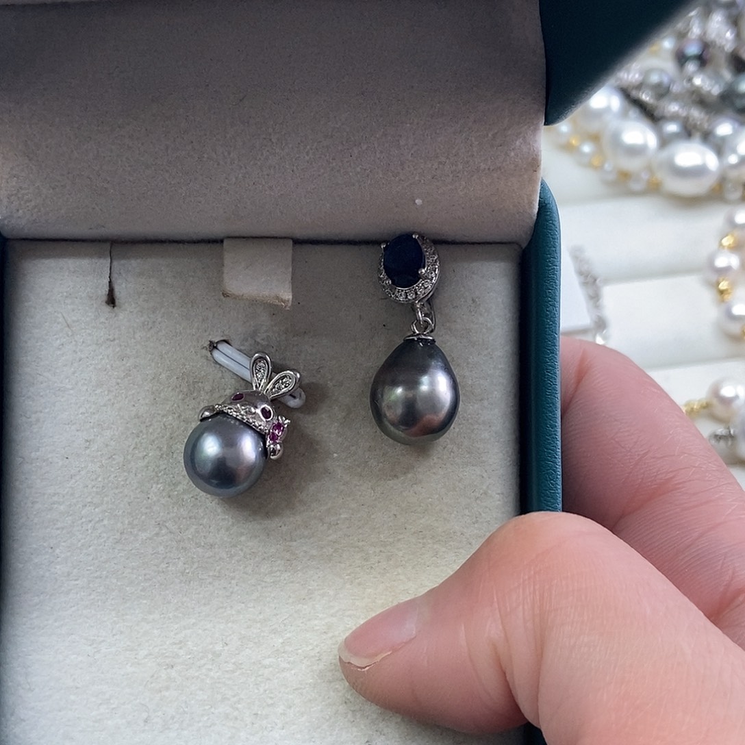 吊坠(不含链)海水珍珠银S925镶嵌