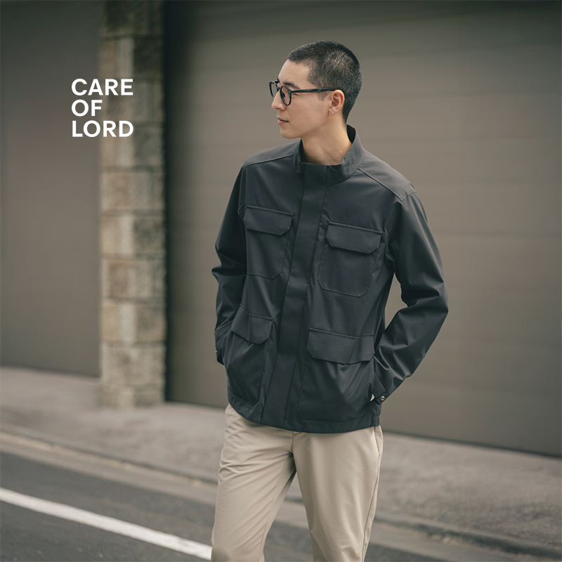 CARE OF LORD 领航员系列 春秋季男士立领休闲夹克工装外套765501