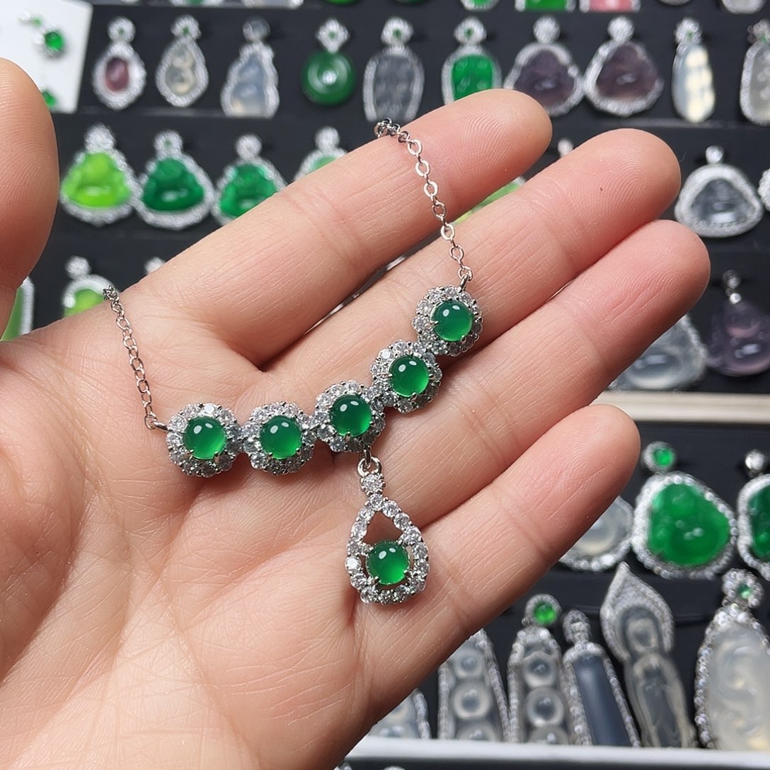 玛瑙/玉髓颈饰合金