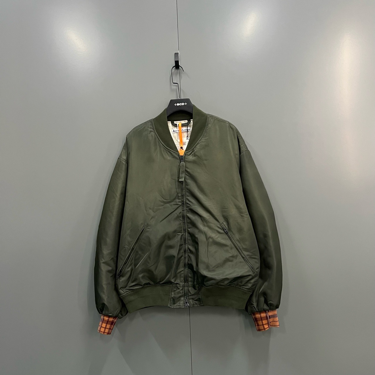 全新未使用 AcneStudios （jp）216 绿色飞行员棒球夹克 48码/
