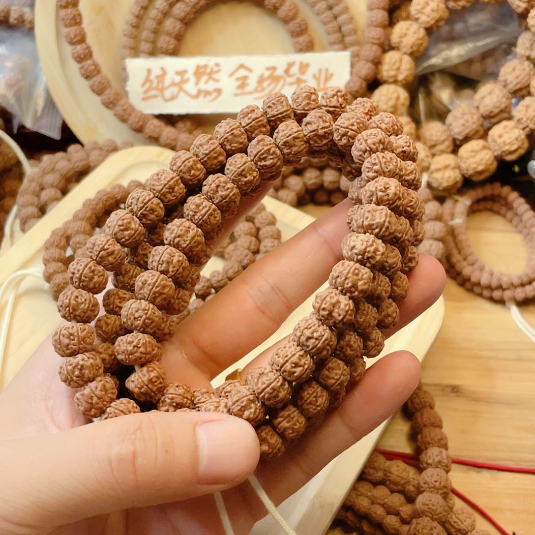 金刚菩提手串福**康六辦红皮梅花108